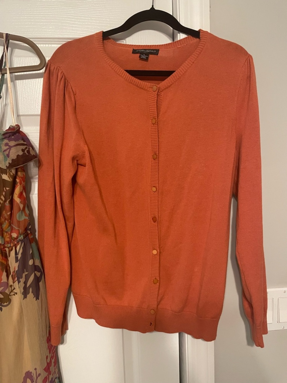 Floral Maxi Dress + Coral Button Cardigan Set - Picture 4 of 4